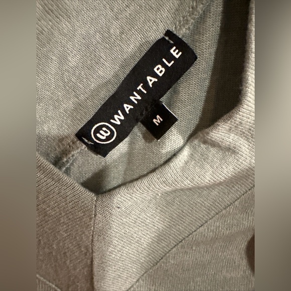 Wantable oversized v-neck sweater light blue - Picture 2 of 3